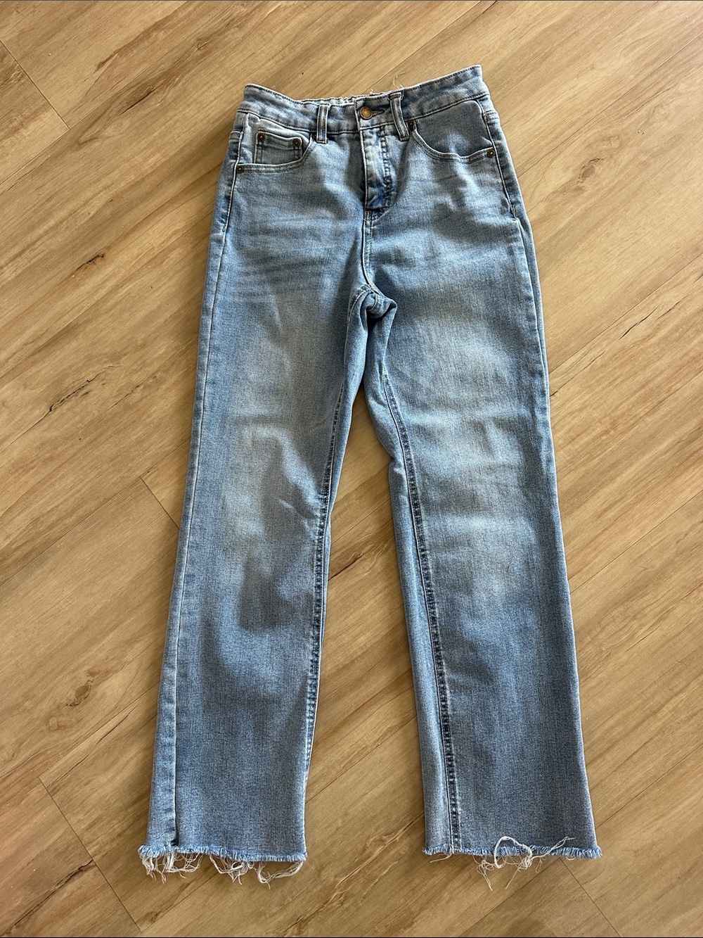 Oat New York High-Rise Light Blue Straight Jeans